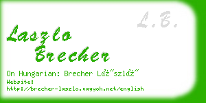 laszlo brecher business card